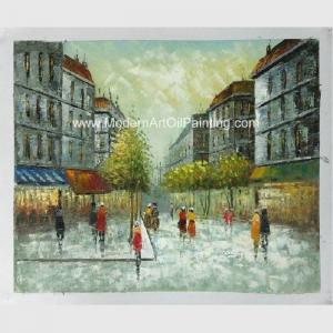 China Classic Style 100% Hand - Made Contemporary Paris Oil Painting Flexible Neo supplier
