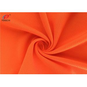 Orange Reflective Fluorescent Material Fabric Multifunctional Bird Eyes Mesh Fabric