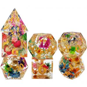 China Wear Resistant Resin DND Dice Hand Pouring Polyhedral Sharp Edge supplier