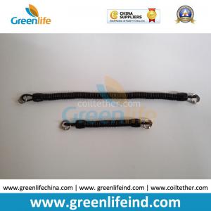 Special Custom Length Plastic Spiral Elastic Lanyard w/Metal Screw Hook Ends