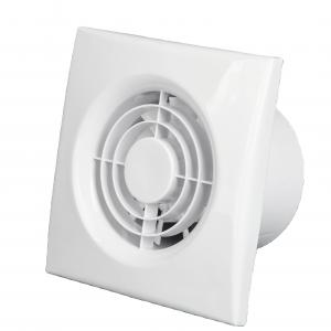 White 4 Inch 100mm Bathroom Ultra Quiet Ventilation Fan with LED Light Plastic Wall Mounted Exhaust Fan Air Extractor Fan