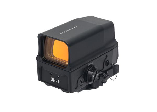 Optics AMG UH-1 Holographic Sight 1x 1 MOA Red Dot Scope with Integral Weaver / Picatinny - Style Mount