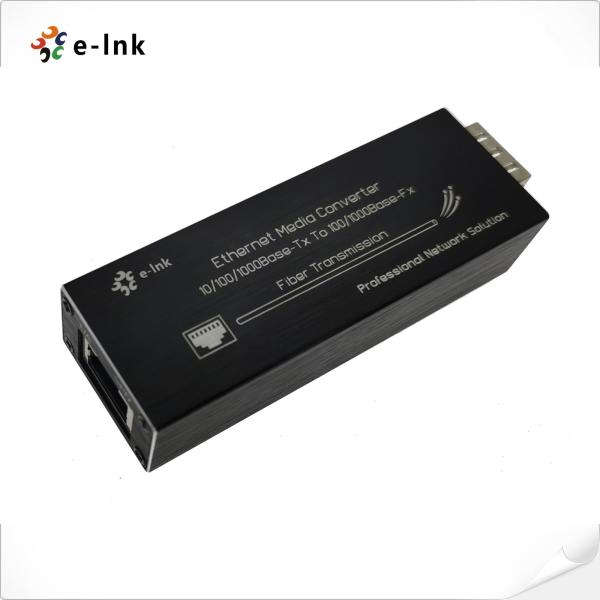Mini 10/100/1000BASE-T to 100/1000BASE-X SFP Gigabit Ethernet Media Converter for Fiber to IP Camera