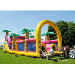 China Commercial Grade Inflatable Obstacle Race Course Bounce House With Repair Kit supplier