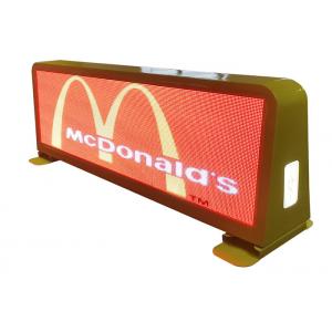 China Waterproof IP65 Wireless SMD2525 P4 Mobile Taxi Top Led Sign supplier