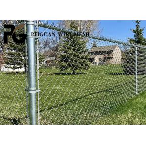 2.1m Vinyl Coated Chain Link Fence , Residential Chain Link Construction Fence