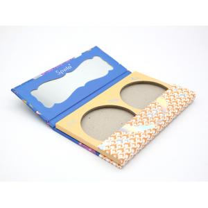 2 casseroles vides rougissent brosse Pan For Beauty Packaging de maquillage adaptée aux besoins du client par palette