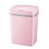 Automatic Intelligent Trash Can 12L Pink Standing Type With SGS Certificate
