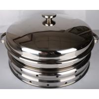 China Hydraulic Round Stainless Steel Cookware / Rotating Roll Top Chafing Dish on sale