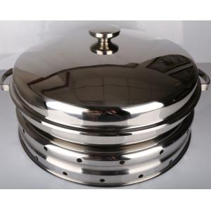 Hydraulic Round Stainless Steel Cookware / Rotating Roll Top Chafing Dish
