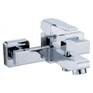 Polished Wall Mounted Bathtub Mixer Taps for Bathroom , Single Handle Shower Faucet