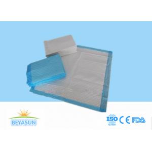 China Blue / White Disposable Bed Pads , Incontinence Hospital Absorbent Pads supplier