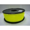 China Dark Yellow ABS Filament , Filament 3D Printing Plastic Material 1.75 / 3mm wholesale