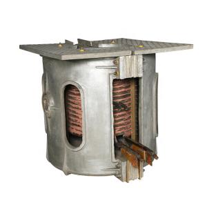 China Metal Scrap Induction Melting Furnace 150KG Capacity For Iron / Copper / Steel supplier