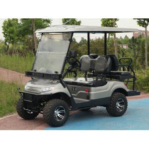 4 people Black Golf Cart Lithium Battery or Lead-acid battery Street Legal Factory Price with LED Headlight