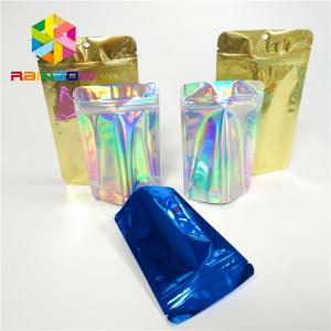 China Laminated Holographic Laser 3d Display Bags Hologram Heat Transfer Vinyl Pouch supplier