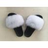 Soft Children Fox Fur Slippers Real Fur Lightweight Comfortable For Walking