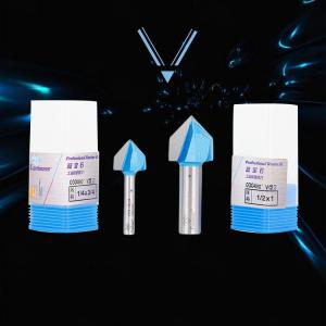 Practical Sturdy Router Bit 90 Degree , Anti Abrasion V Groove Milling Cutter