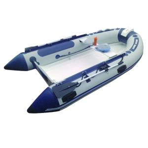 3.0m Rigid Fishing Inflatable RIB Boats Two Layers Fiberglass Hull Light Grey