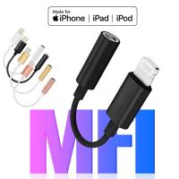 China OMTP Iphone Aux Adapter Lightning Iphone Earphone Converter To 3.5mm Mental Type Black on sale