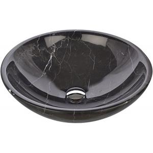 China Good Quality Low price Nero Marquina marble bathroom vanity wash basins on sale supplier