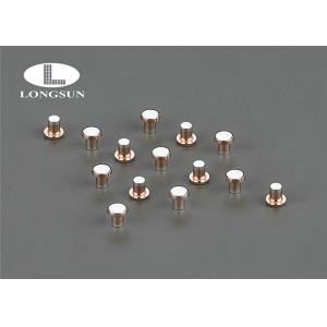 China Electrical Sterling Silver Contact  Rivets For Circuit Protectors /  Breakers ISO9001 supplier