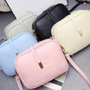 China different colors PU Leather shoulder for girls summer styles bolsas de mensajero supplier