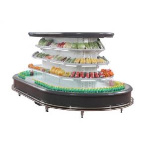 China Supermarket Multi Deck Open Chiller for Vegetable Fruit Display Upright Commercial Refrigerator wholesale