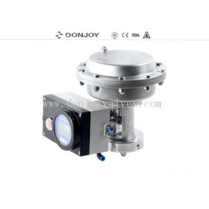 Stainless Steel High pressure 20bar Diaphragm Pneumatic actuator With intelligent valve Positioner Operation