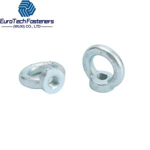 China M12 M8 Eye Nut Din 582 Stainless Steel Lifting Eye Nuts Ring Nuts Electro Galvanized supplier