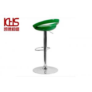 China Plastic Counter Height Bar Stools 76cm-97cm Height Green Swivel Bar Stool supplier