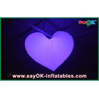 China Hanging Inflatable Lighting Decoration For Wedding Heart LED on sale