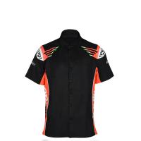 China Adults Custom Breathable Black Sports Polo Shirt with Embroidery and Customized Color on sale