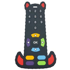 China BPA Free Silicone Baby Teether TV Remote Control Shape Food Grade Soft Teething Toy supplier