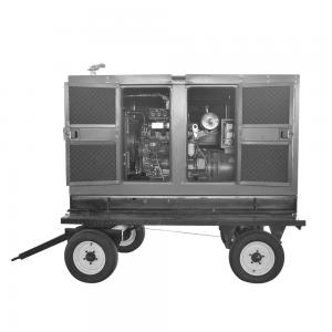 China 62.5kva 50Kw Quiet Running Mobile  Diesel Generator Trailer Mounted Class H Insulation supplier