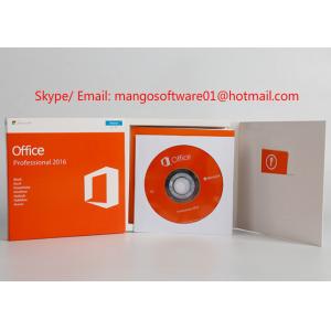 China Multi - Language Microsoft Office Retail Version 2016 Pro Plus Retail Box DVD Online Activation supplier