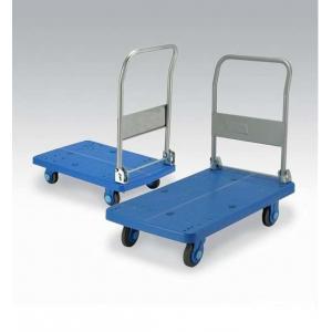 China One layer 150 KG Plastic and Blue Platform Hand Trolley for Warehouse Storaging supplier