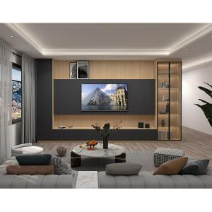China CE Modern Home Hotel Wooden Furniture Floating TV Cabinet Adjustable supplier