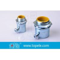 China Steel Die Cast Zinc Plated EMT Conduit And Fittings / Insulated Connector on sale