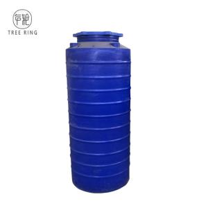 Blue Color Round 250 Gallon Plastic Water Storage Tanks For Liquid Feed Storage