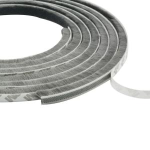 China Anti-collision Dustproof Seal for Apartment BLACK/GRAY/BROWN/WHITHE/OTHER Colors Embedded Under Window Bottom Angle Brush Pile wholesale
