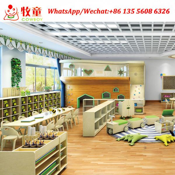 Guangzhou COWBOY wooden material kids basic education childcare center furniture
