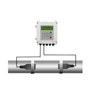 China High Accuracy IP68 Transit Time Ultrasonic Flow Meter For Water And Gas Bidirectional wholesale