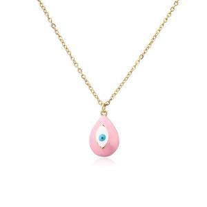 Turkish 14k Gold Necklace Jewelry Evil Eye Bead Pendant Necklace