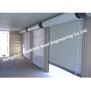 China Residential Overhead Roll Up Industrial Steel Garage Doors With Fire Resistant supplier