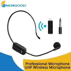 China UHF Wireless Stereo Receiver Usb Microphone MIC Unidirectional Condenser Microphone Headband Sound Digital Rechargeable supplier