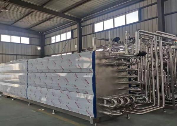 Pasteurization SUS304 Uht Milk Processing Machine Steam Sterilization