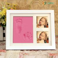 Wholesale newborn baby handprint footprint kit for baby memory keepsake with safe clay