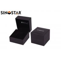 China High End Style Single Watch Gift Boxes , Recyclable Black Watch Presentation Case on sale