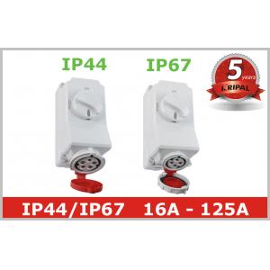 China IP44 IP67 Industrial Power Socket Receptacles with Mechanical Interlock supplier